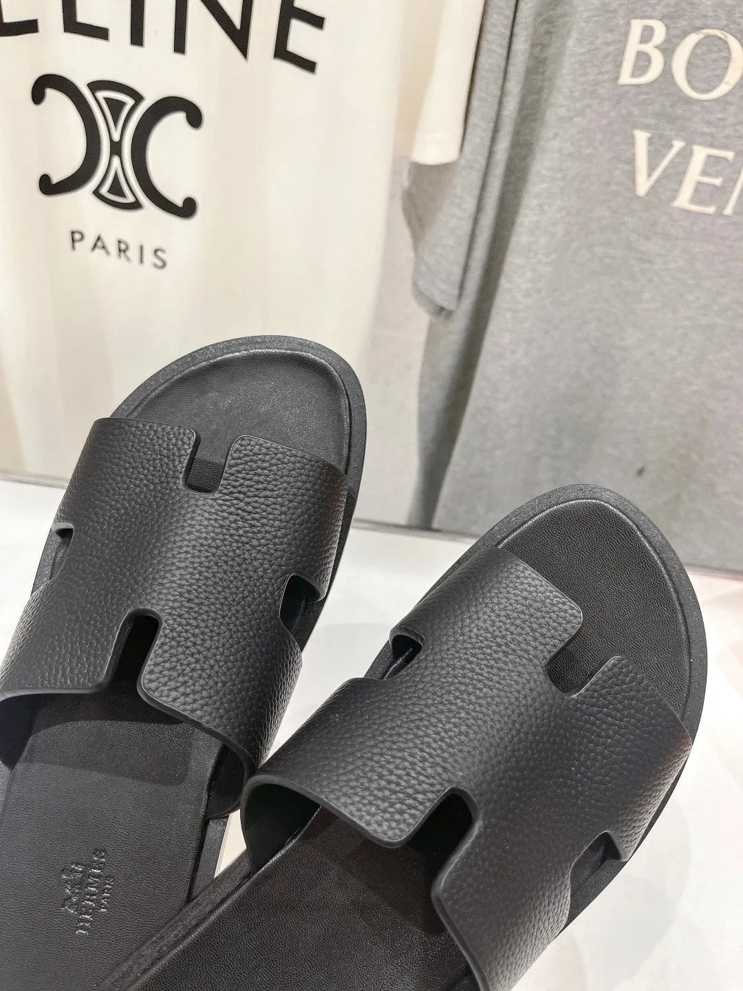 izmir sandal black lambskin