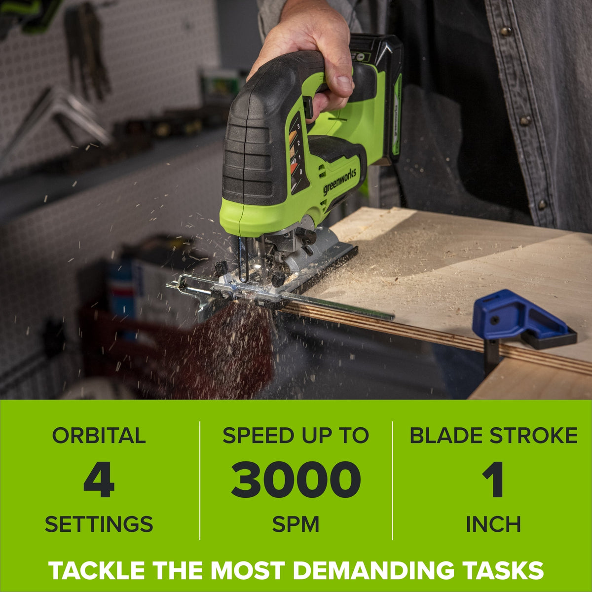 24V PowerAll 3-Tool Combo Kit w/ 3/8" Drill/Driver, 6-1/2" Circular Saw & 3000SPM Jig Saw: (1) 2.0Ah USB-C Battery & Charger, (1) 3' 100W USB-C Cable