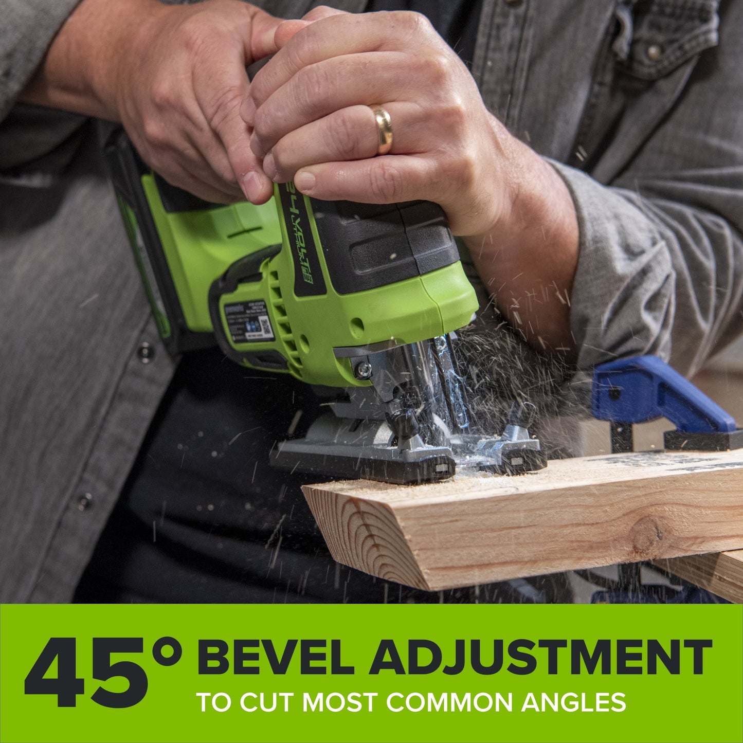 24V PowerAll 3-Tool Combo Kit w/ 3/8" Drill/Driver, 6-1/2" Circular Saw & 3000SPM Jig Saw: (1) 2.0Ah USB-C Battery & Charger, (1) 3' 100W USB-C Cable