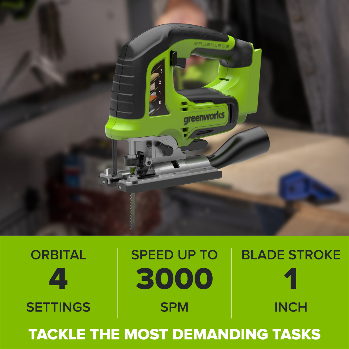 24V PowerAll Brushless 8-Tool Combo Kit: (2) 2.0 Ah USB-C Batteries, 30W USB-C Charger Block, and 3' 100W USB-C Cable