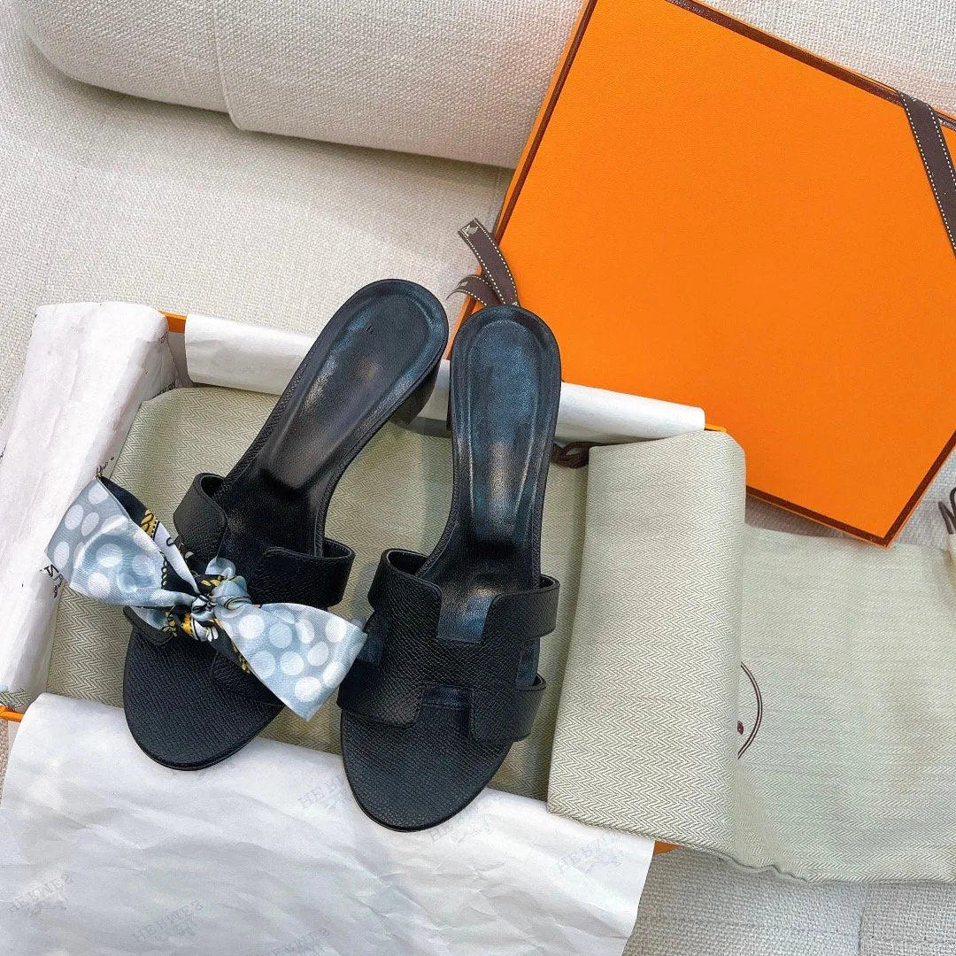 oasis sandal epsom calfskin black