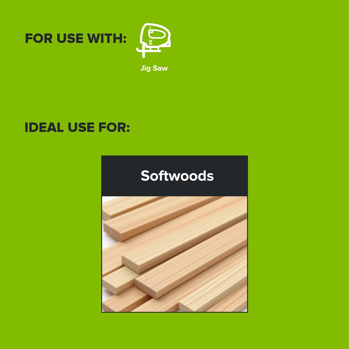 5-PC 4" 8TPI Jig Saw Wood Blades