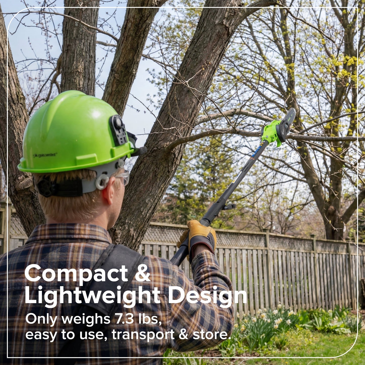 40V 8" Cordless Battery Telescope Pole Saw (Tool Only)
