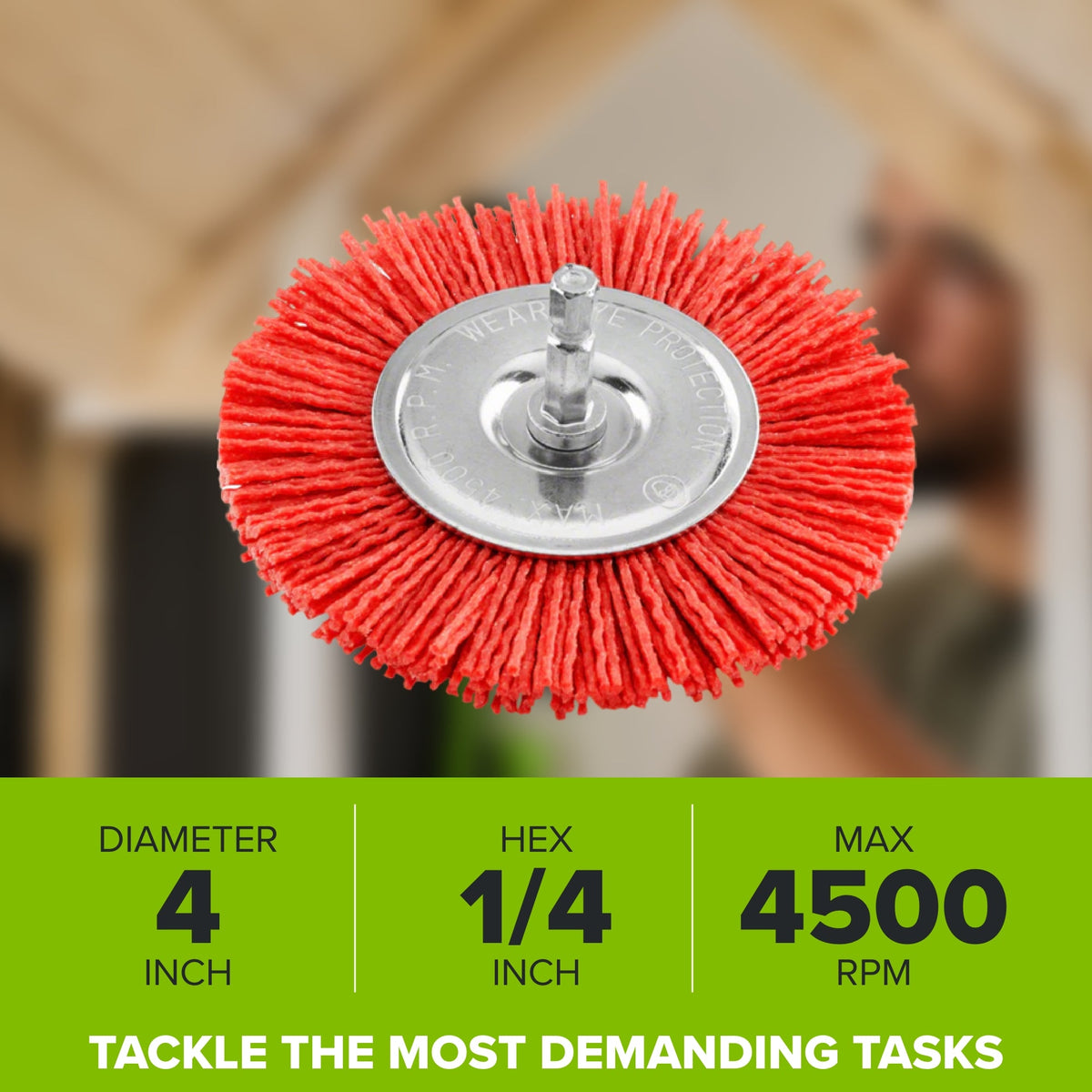 4" Nylon Wheel Brush