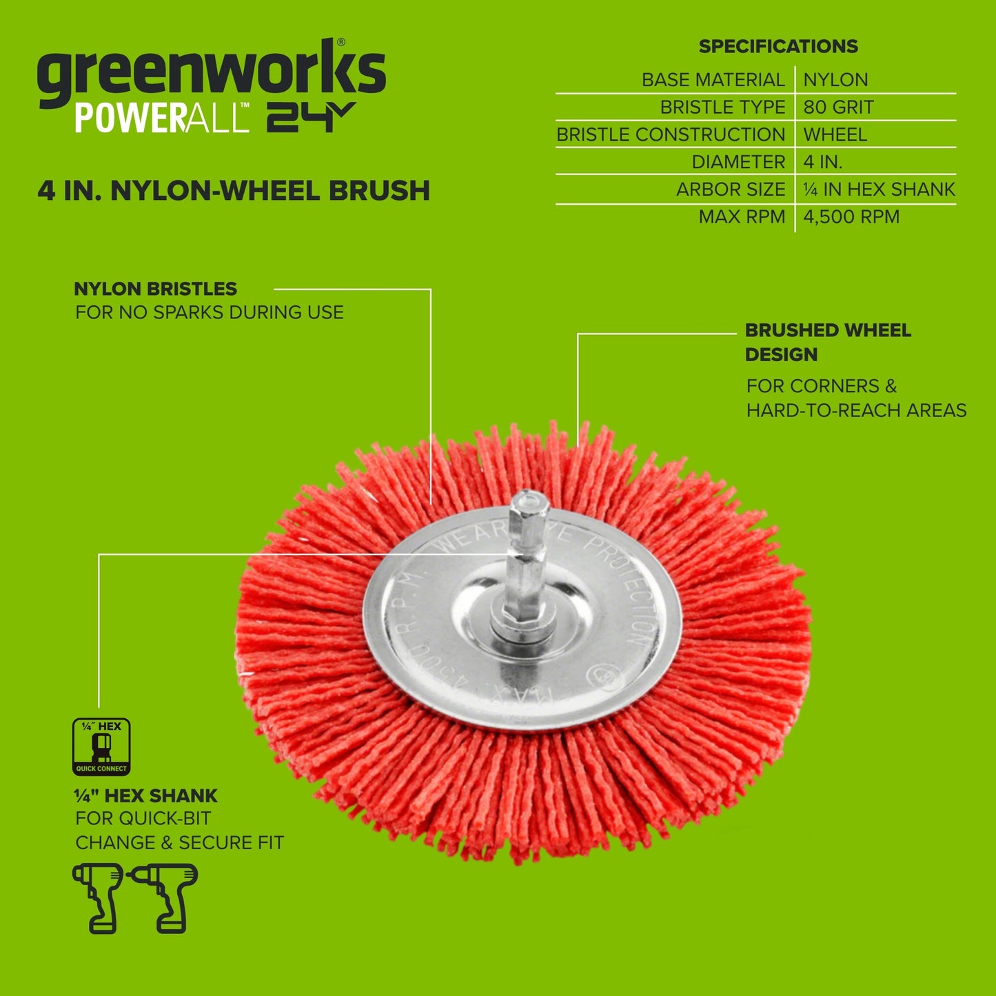 4" Nylon Wheel Brush