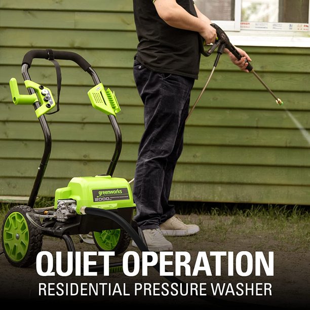 2000 PSI 1.1 GPM Cold Water Electric Pressure Washer (Black Frame)