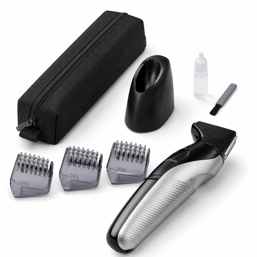 Cordless Body Groomer with 3 Trimming Combs