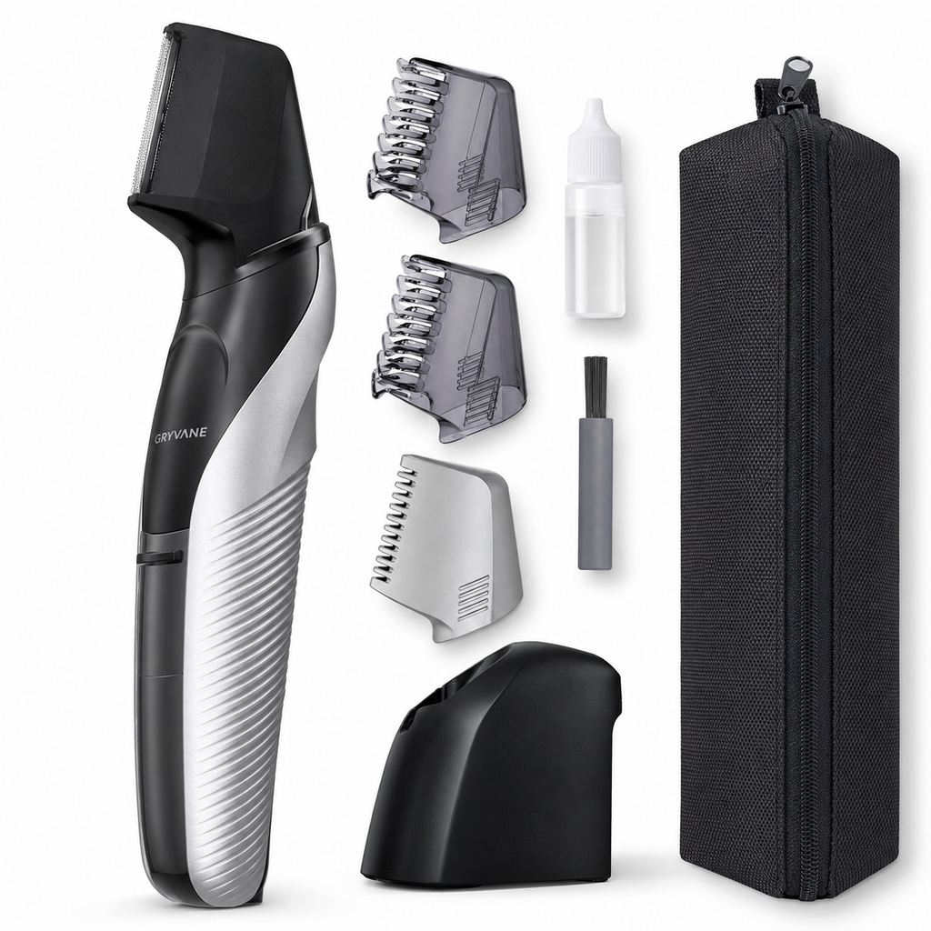 Cordless Body Groomer with 3 Trimming Combs