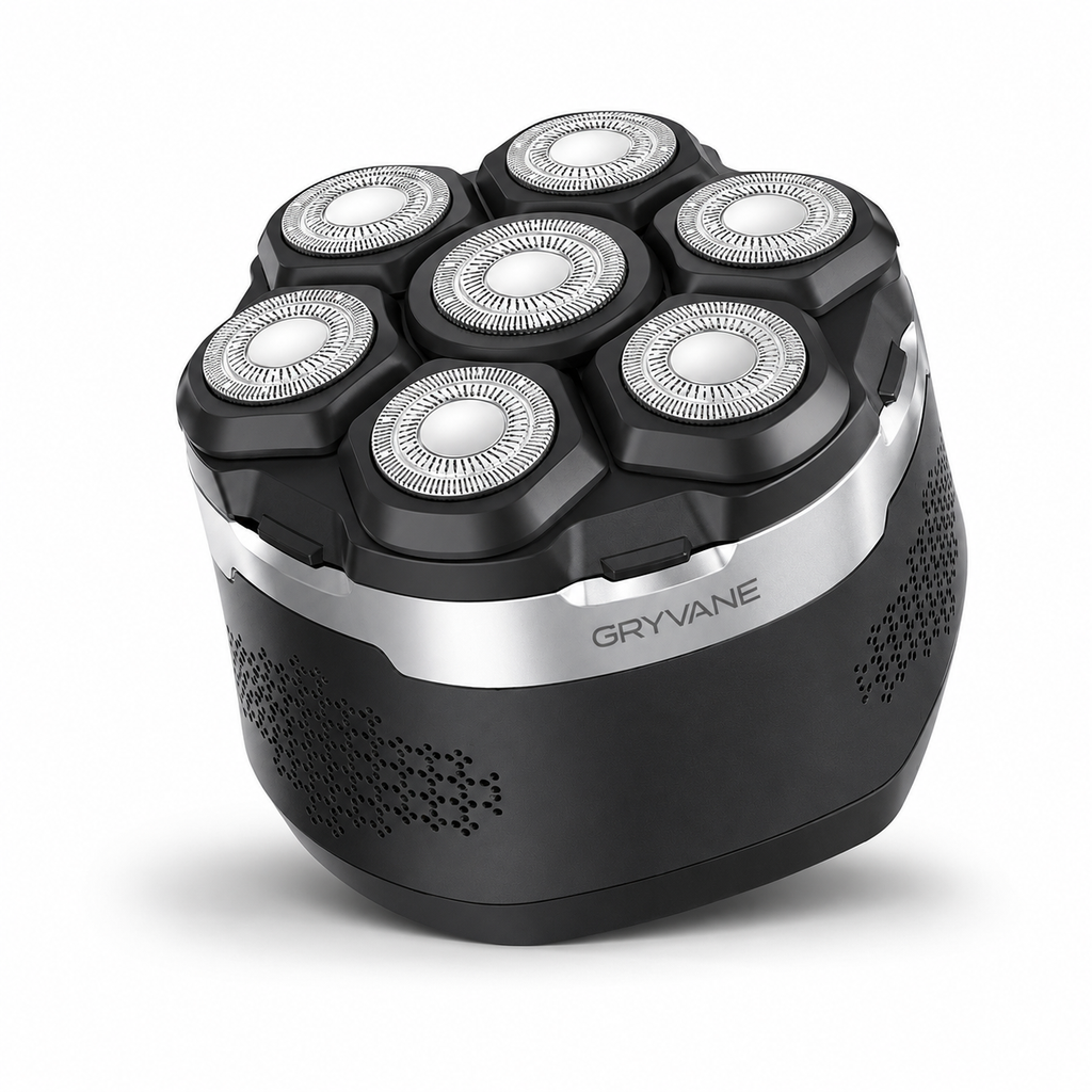 7-Head Flex Rotary Shaver with Magnetic Blade System