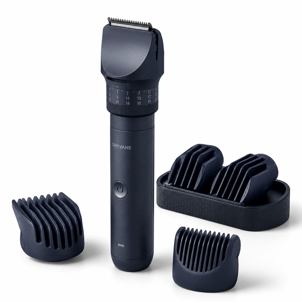 MultiShape Beard, Hair & Body Trimmer Starter Kit with 4 Combs – 1–30mm