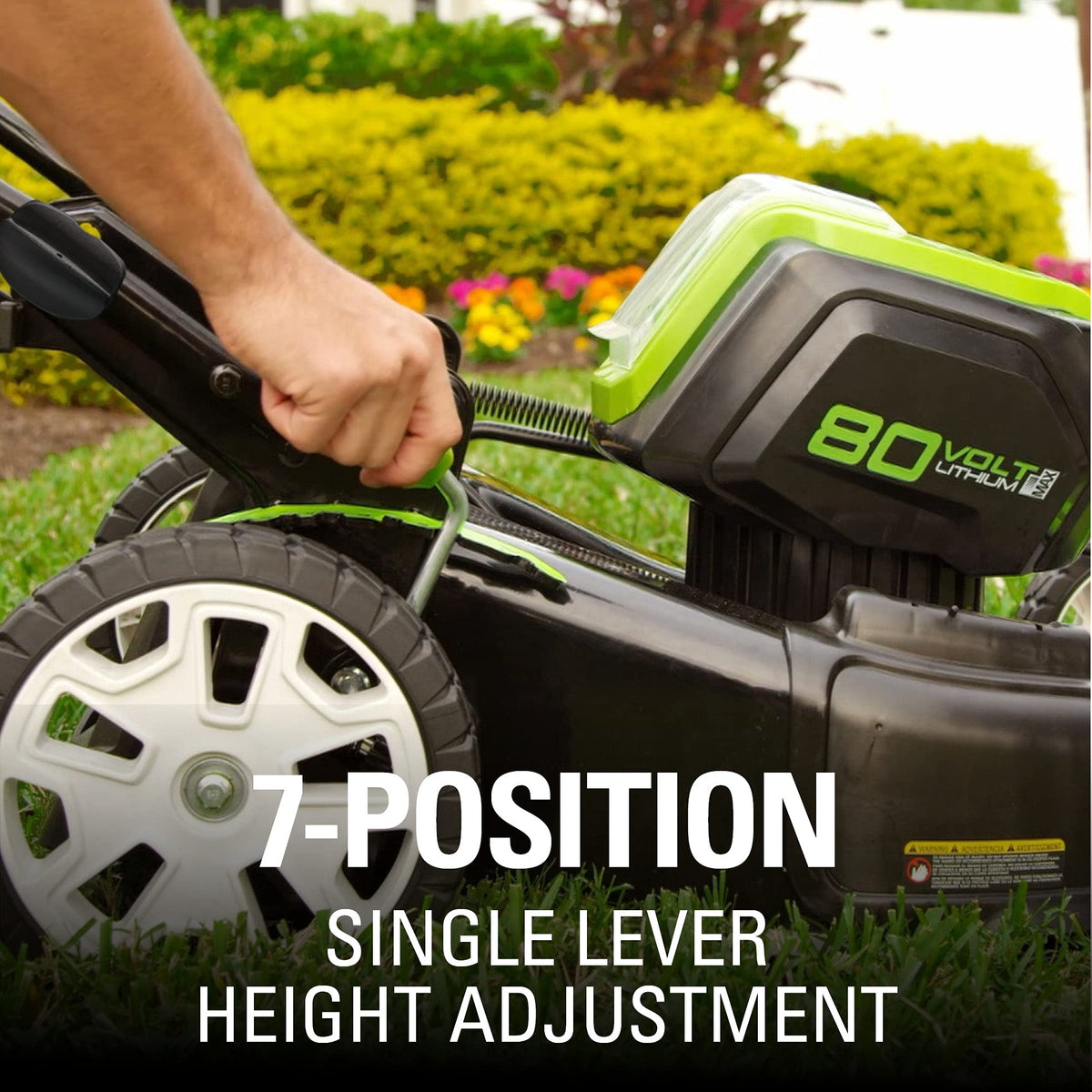 Pro 80V 21" Brushless Push Lawn Mower w/ (2) 2.0Ah Batteries & Rapid Charger