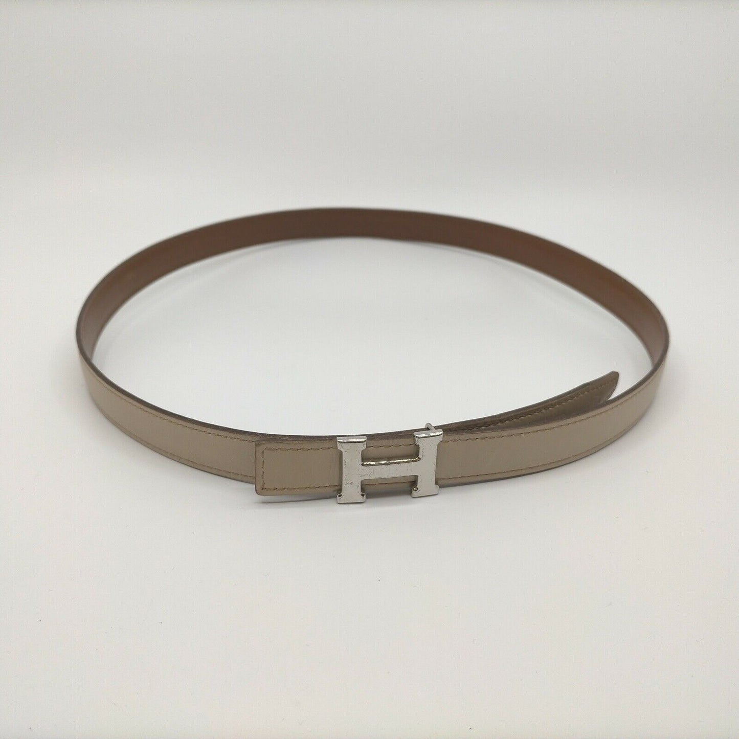 Hermès Beige Constance Swift Togo Mini 75 Belt