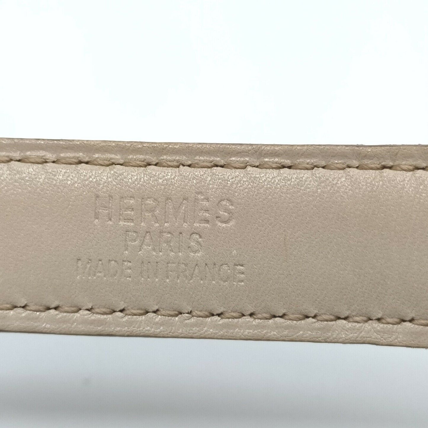 Hermès Beige Constance Swift Togo Mini 75 Belt